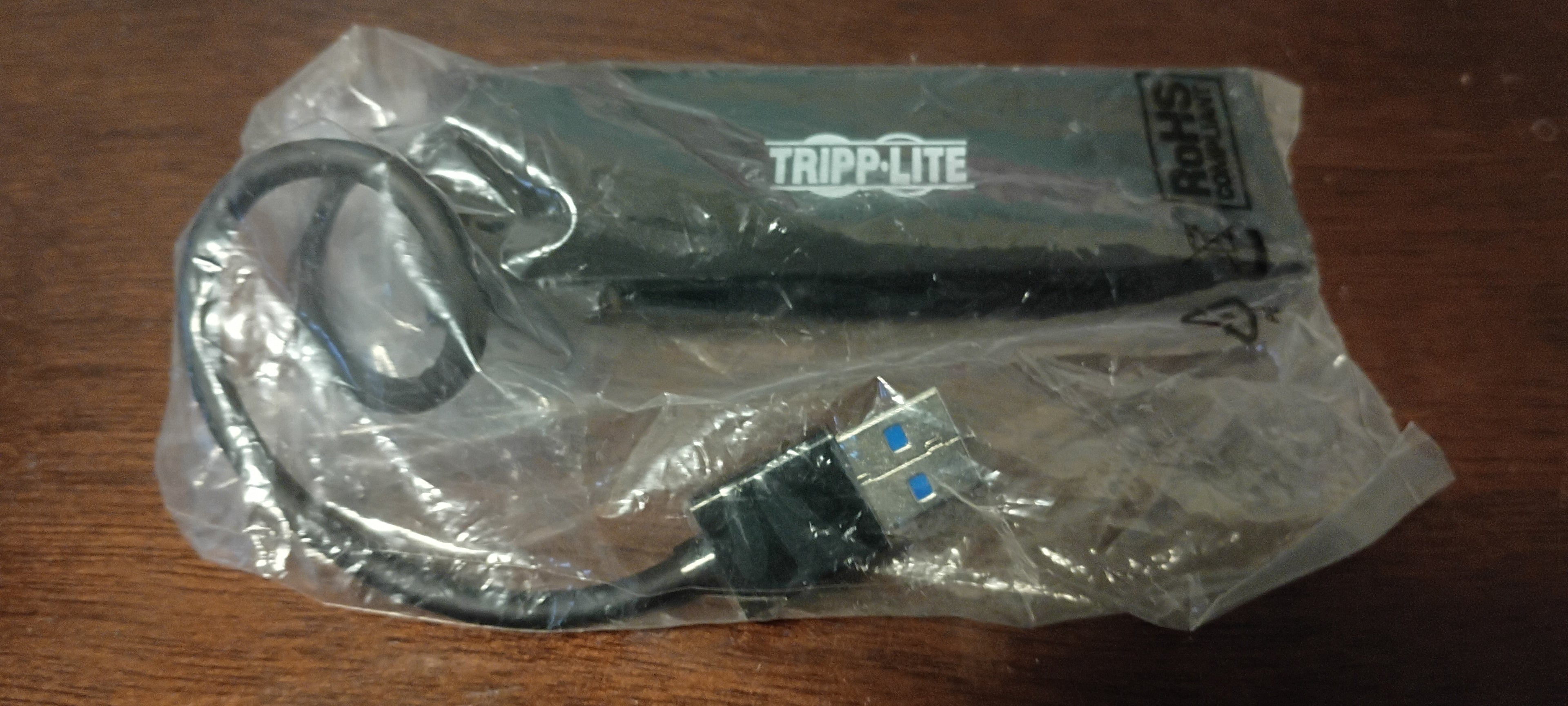 TrippLite Ultra-Slim Portable USB 3.0 SuperSpeed Hub, 4 Ports, Black